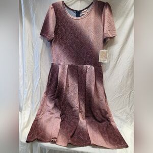 LuLaRoe Sparkling Pink Elegant Amelia Dress